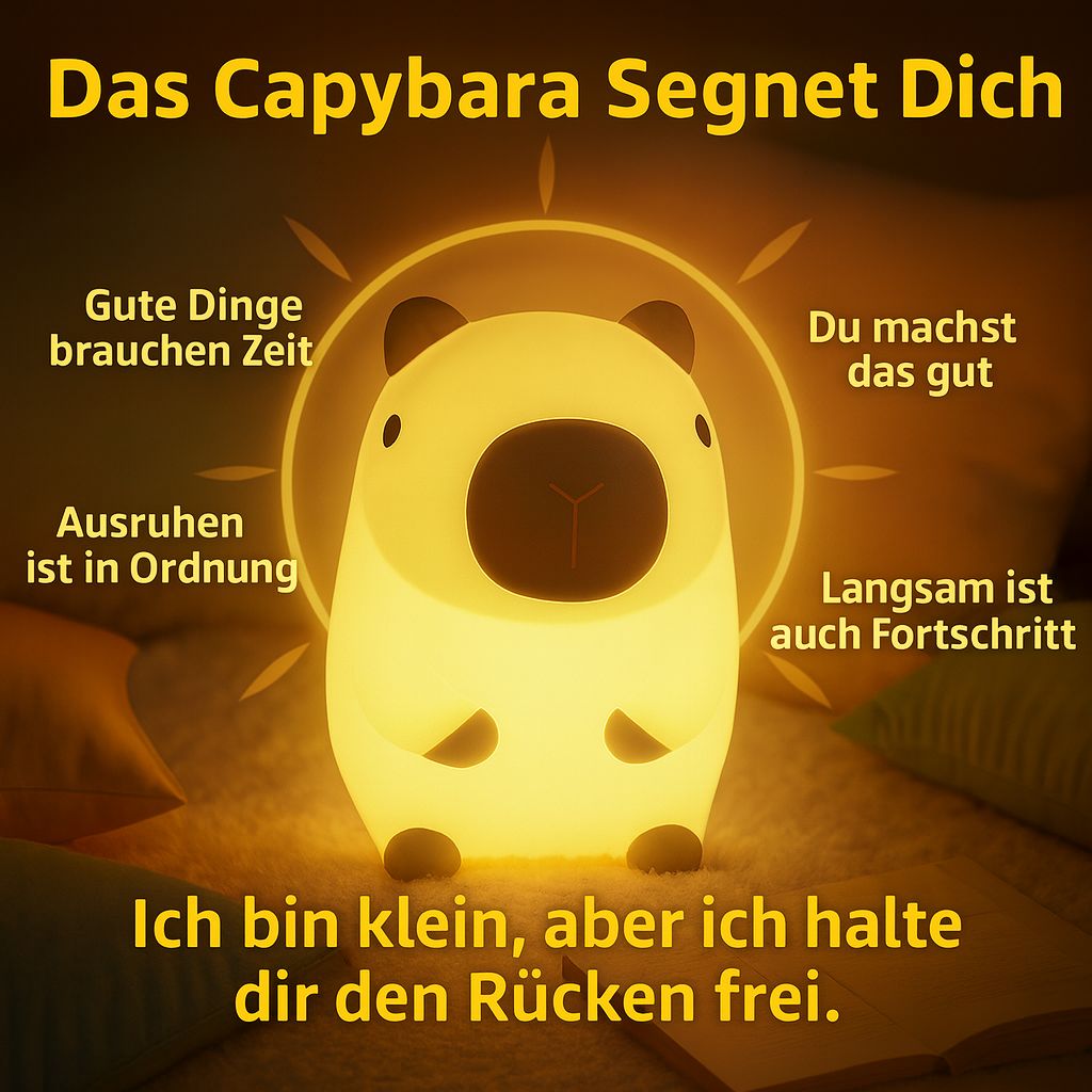 MeWaii® Capybara Squishy Nachtlicht - Das perfekte Geschenk